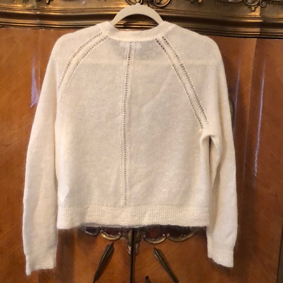 Banana Republic Ivory Soft Mohair Blend Sweater - Picture 5 of 6